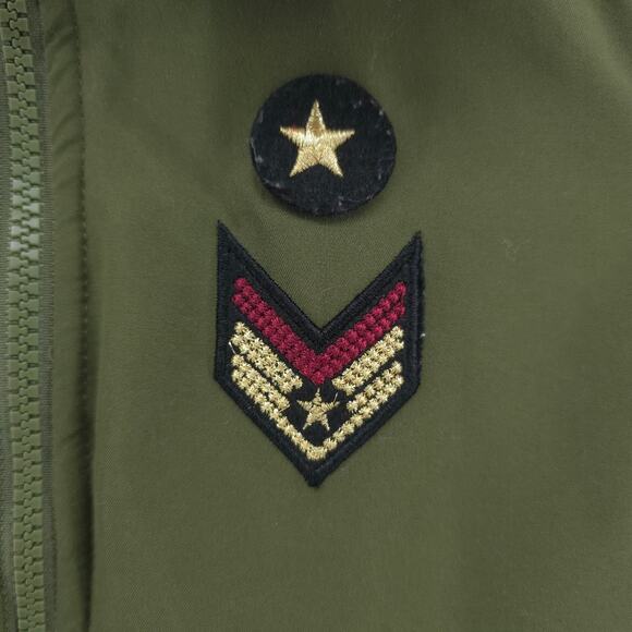 Buffalo David Bitton Toddler Girl Aviator Bomber Jacket Faux Fur Trim Collar 4T - Picture 6 of 12